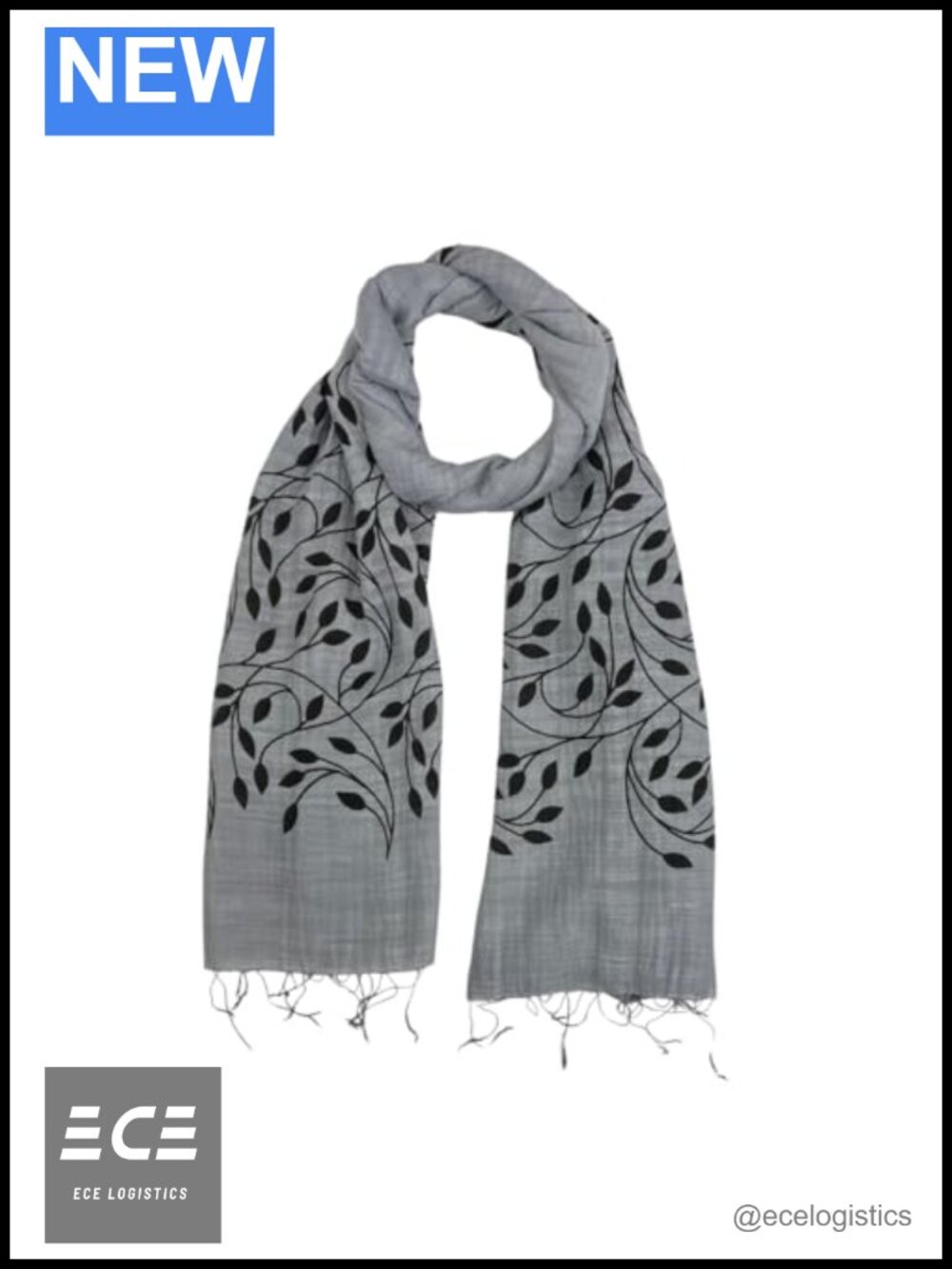 Silk Blend Womens Scarf Hand Dip Dyed Floral Fashion Shawl Wrap Lightweight